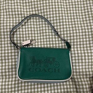 Coach green leather bag, Nolita 19 In Colorblock With Horse And Carriage NWOT